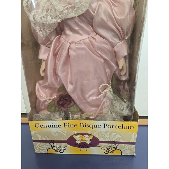 Jenny Faith Collection Genuine Fine Bisque Porcelain Doll Blue Eyes Red Hair - Picture 3 of 5